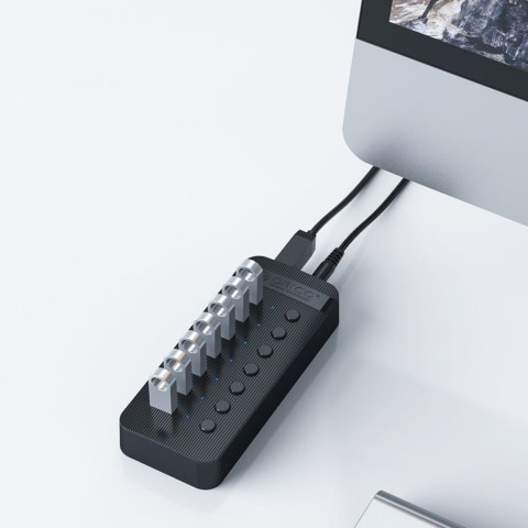 Hub CT2U3-13AB z włącznikami 13x USB-A - czarny ORICO