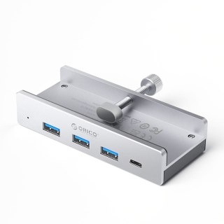 Hub MH4PC montowany na zacisk USB-C / USB-A USB-C - srebrny ORICO