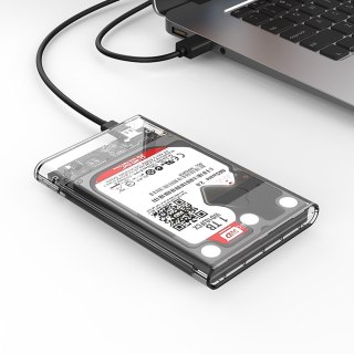 Kieszeń obudowa na dysk 2139C3 2.5'' HDD / SSD USB-C 5Gb/s - przezroczysta ORICO
