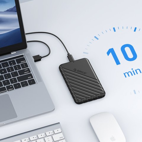 Kieszeń obudowa na dysk 25PW1-U3 2.5'' HDD / SSD USB Micro-B 5Gb/s - czarna ORICO