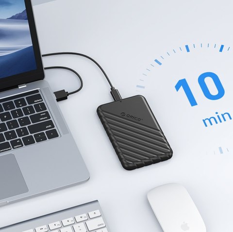 Kieszeń obudowa na dysk 25PW1C-C3 2.5'' HDD / SSD USB-C 6Gb/s - czarna ORICO