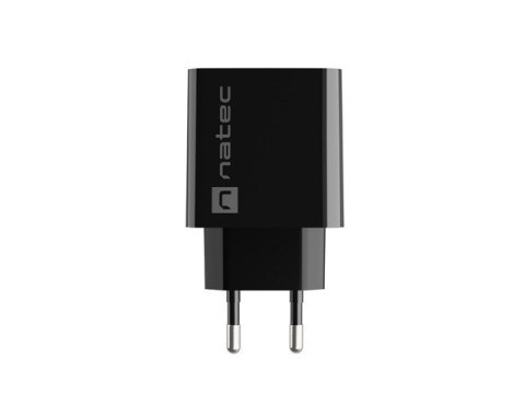 Ładowarka sieciowa Ribera 1x USB-A + 1x USB-C 20W Czarna Natec