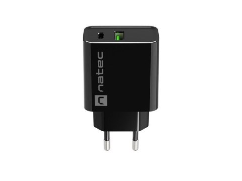 Ładowarka sieciowa Ribera 1x USB-A + 1x USB-C 20W Czarna Natec