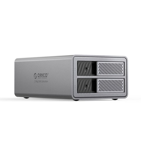Macierz dyskowa 9828RU3 z kontrolerem RAID na 2 dyski 2.5'' / 3.5'' SATA HDD / SSD - szara ORICO