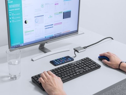 Multi Port Fowler mini USB-C PD, USB 3.0, HDMI 4K Natec