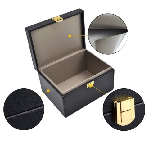 Pudełko blokujące fale radiowe Faraday Box na klucze telefon kartę czarny HURTEL