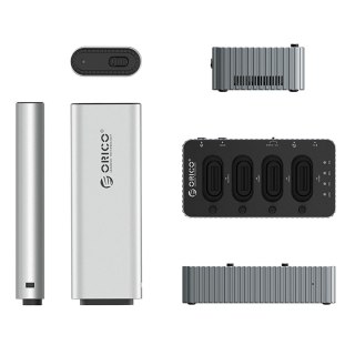 Stacja dokująca IT48N-C z funkcją klonowania na 4 dyski M.2 NVME - szara ORICO