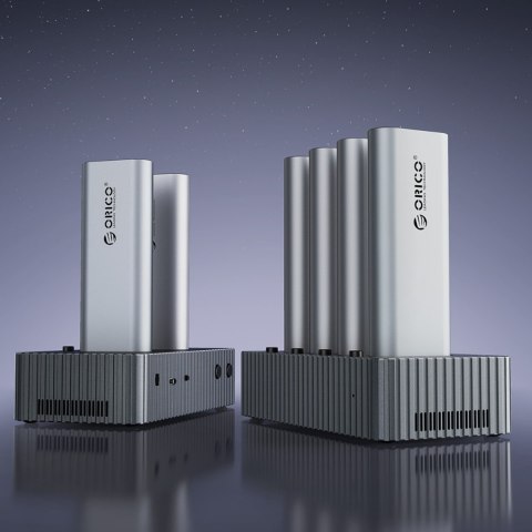 Stacja dokująca IT48N-C z funkcją klonowania na 4 dyski M.2 NVME - szara ORICO