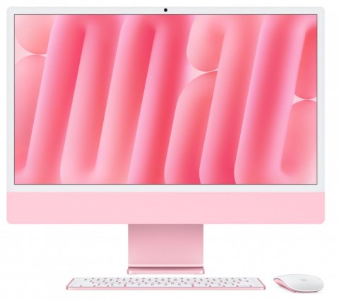 IMac 24 cale: M4 10/10, 24GB, 512GB SSD - Różowy Apple