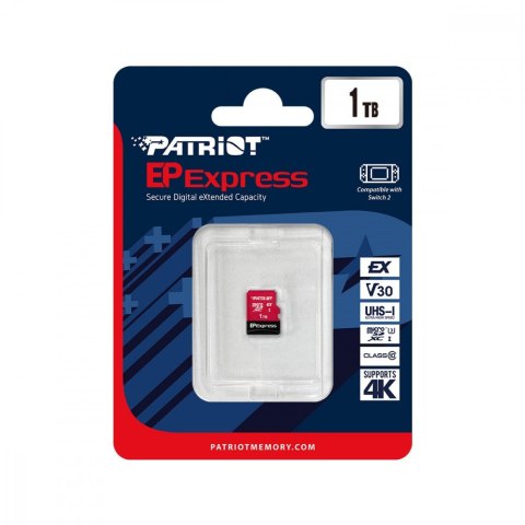 Karta microSDXC 1TB Express 800/600MB/s Nintendo Switch 2 Patriot