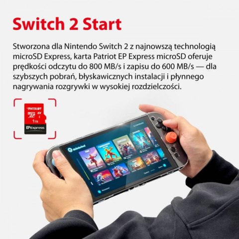Karta microSDXC 1TB Express 800/600MB/s Nintendo Switch 2 Patriot