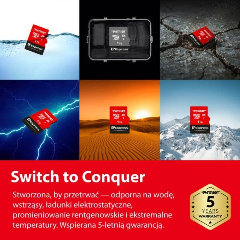 Karta microSDXC 1TB Express 800/600MB/s Nintendo Switch 2 Patriot