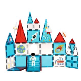Klocki Konstrukcyjne Magnetyczne Okienka Kosmiczne 58 el. LEAN Toys