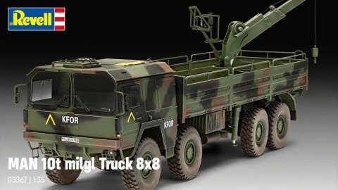 Model plastikowy Ciężarówka Man 10T Milgl 8x8 1/35 Revell