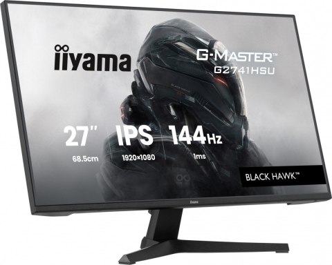 Monitor 27 cali G2741HSU-B1 IPS,FHD,144Hz,1ms,2xUSB, 350cd,HDMI,DP IIYAMA