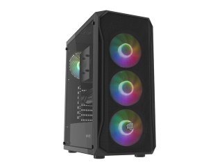 Obudowa Fury Shobo SH4F RGB Midi Tower z oknem Czarna Natec