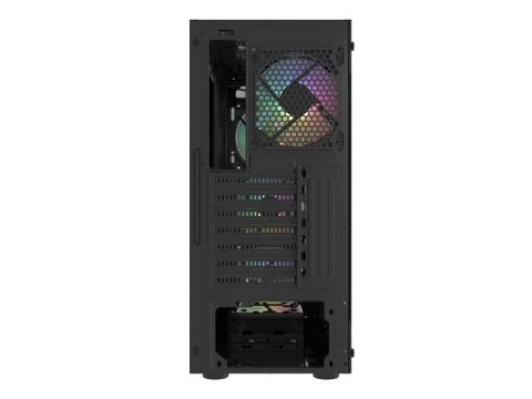 Obudowa Fury Shobo SH4F RGB Midi Tower z oknem Czarna Natec