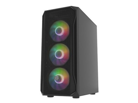 Obudowa Fury Shobo SH4F RGB Midi Tower z oknem Czarna Natec