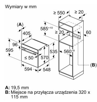 Piekarnik AirFry HBG536EW4 biały Bosch
