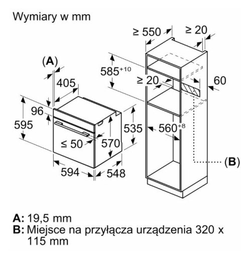 Piekarnik AirFry HBG536EW4 biały Bosch