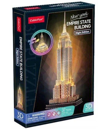 Puzzle 3D 37 elementów Empire State Building Cubic Fun