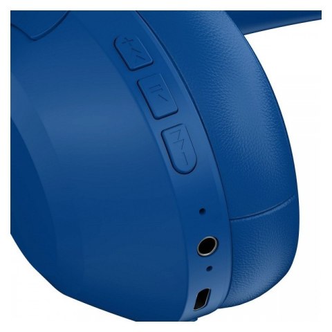 Słuchawki bezprzewodowe nauszne FREEMOTION B490 Niebieskie Defender