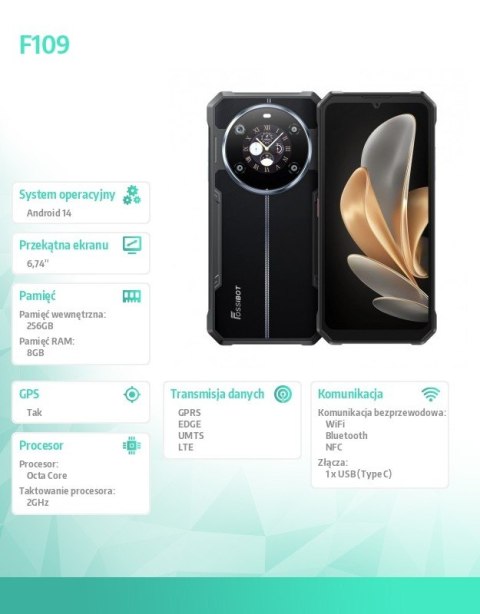 Smartfon F109 black Fossibot