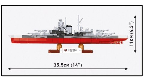 Klocki Battleship Tirpitz 593 klocki Cobi Klocki