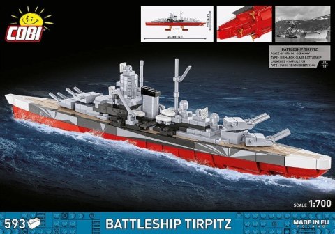 Klocki Battleship Tirpitz 593 klocki Cobi Klocki