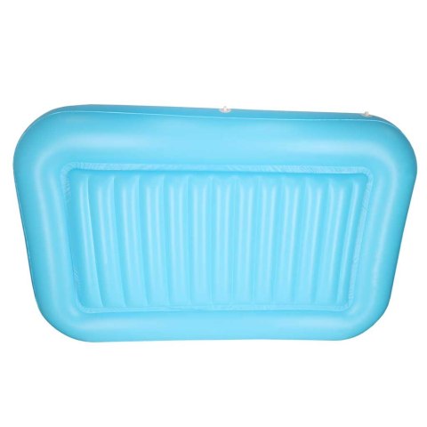 Materac dmuchany do pływania, leżak do opalania z poduszką niebieski Kik Sp. z o. o. Sp. k.