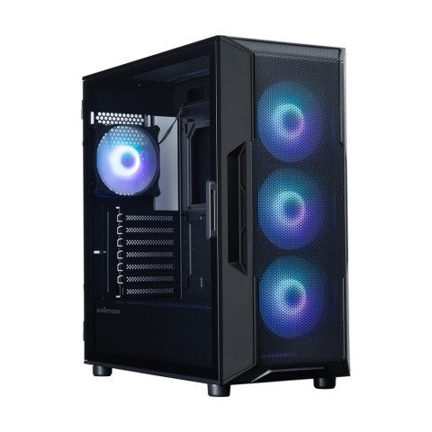 Obudowa I3 NEO V2 Mid Tower ARGB fan x4 czarna Zalman