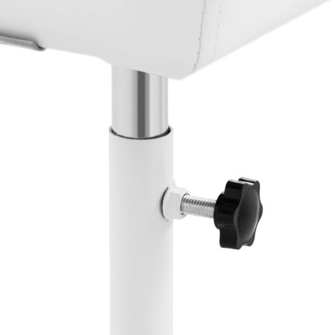 Podnóżek kosmetyczny do pedicure regulowana wysokość do 67 cm do 80 kg - biały Physa