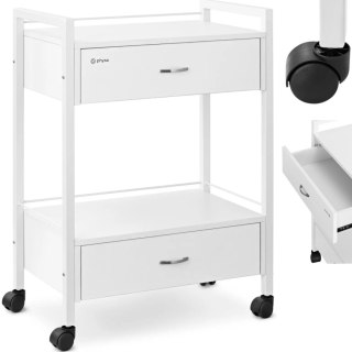 Wózek pomocnik kosmetyczny fryzjerski 2 szuflady 2 półki 62.5 x 40 x 85.5 cm Physa