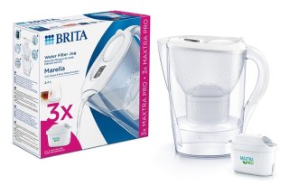 Dzbanek filtrujący 2,4l Marella+3 wkłady PRO Pure Performance biały Brita