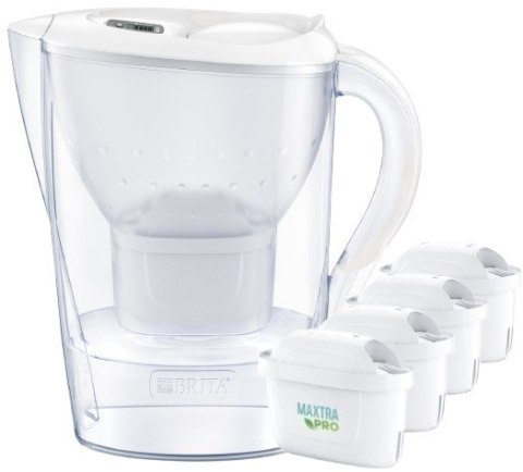 Dzbanek filtrujący 3,5l Marella XL + 4 wkłady Maxtra Pro Pure Performance biały Brita