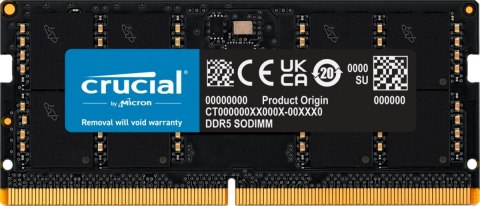 Pamięć do notebooka DDR5 SODIMM 32GB/5600 CL46 (16Gbit) Crucial