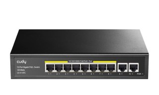 Przełącznik GS1010PE 8xGE PoE+ 120W 2xGb Uplink Cudy