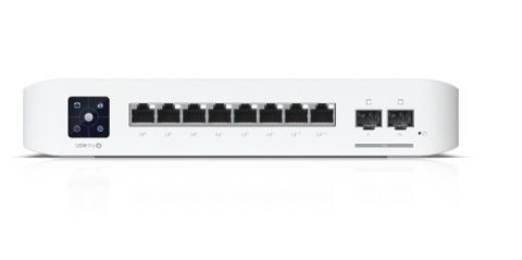 Przełącznik UniFi 8 PoE USW-PRO-8-POE, 6 portów 1 GbE PoE+, 2 porty 1 GbE PoE++, 2 porty 10G SFP+, 120W UBIQUITI