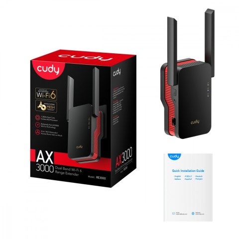 Wzmacniacz sygnału WiFi Mesh RE3000 AX3000 Cudy