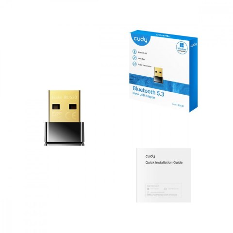 Adapter Bluetooth 5.3 Nano USB, Nano Size, USB 2.0,Win11/10 Cudy