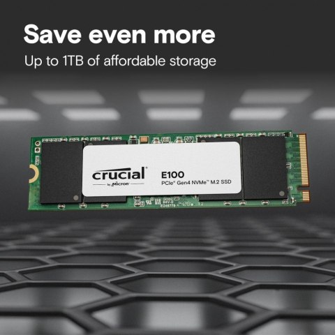 Dysk SSD E100 1TB M.2 NVMe 2280 PCIe 4.0 5000/4500 MB/s Crucial