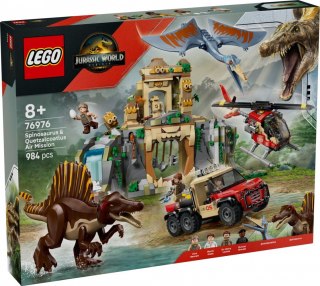 Klocki Jurassic World 76976 Powietrzna misja z kecalkoatlem i spinozaurem LEGO