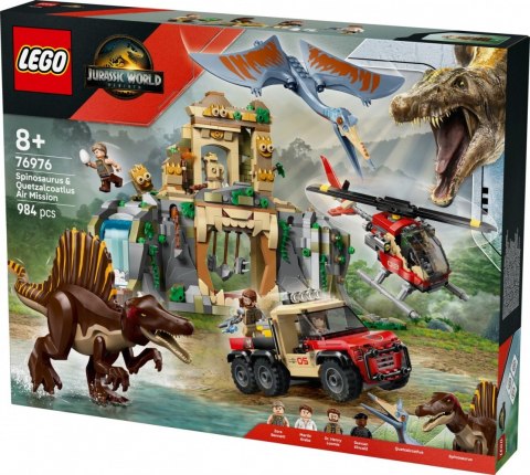 Klocki Jurassic World 76976 Powietrzna misja z kecalkoatlem i spinozaurem LEGO