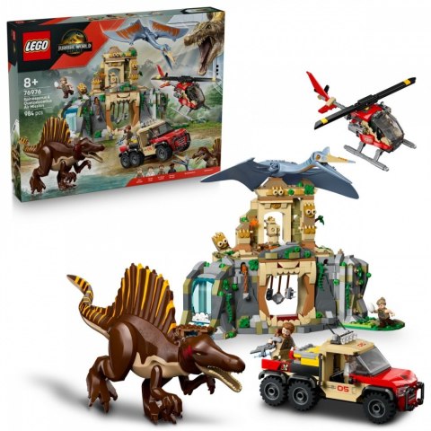 Klocki Jurassic World 76976 Powietrzna misja z kecalkoatlem i spinozaurem LEGO
