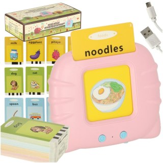 Nauka języka angielskiego czytnik kart do nauki słówek fiszki różowy Kik Sp. z o. o. Sp. k.