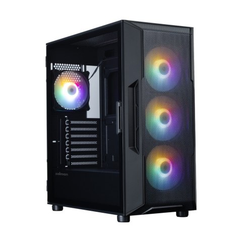 Obudowa I3 NEO V2 Mid Tower RGB fan x4 czarna Zalman