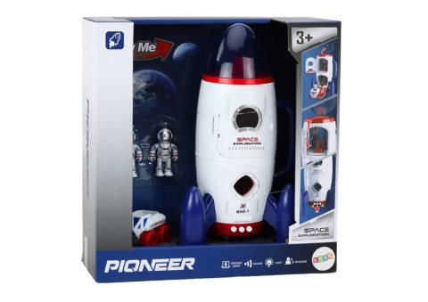 Rakieta Kosmiczna Otwierana Kosmonauci Pojazd Kosmiczny Światła Dźwięki LEAN Toys