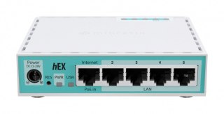 Router hEX 5xGE USB PoE IN E50UG MikroTik