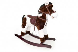 Koń na biegunach brązowo-biały Artyk