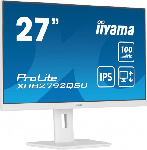 Monitor 27 cali ProLite XUB2792QSU-W6 IPS,QHD,HAS(150mm),100Hz,4xUSB3.2,SLIM IIYAMA